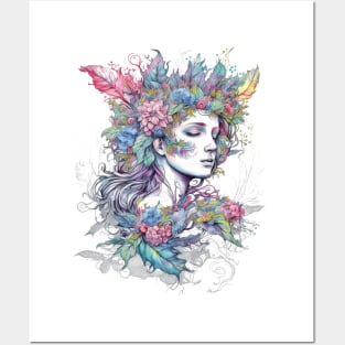 Watercolor Fairy #5 Posters and Art